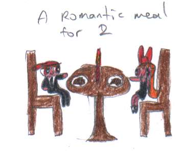Blossom and Brick have a romantic meal for Two.